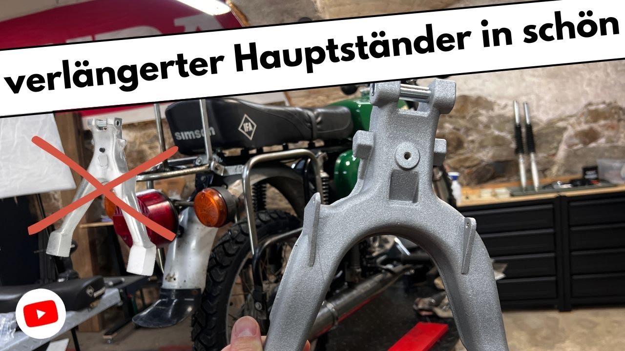Simson Hauptständer verlängert in 