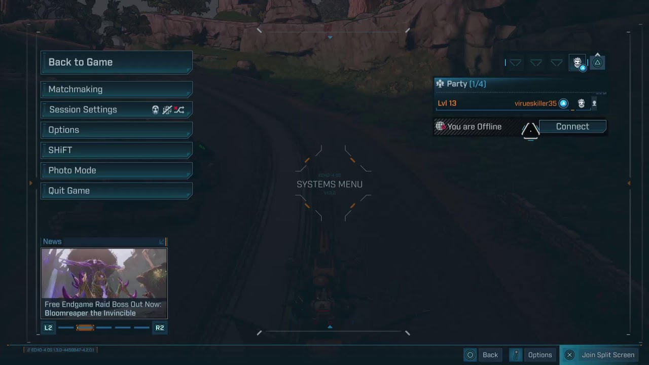 Starting a new character.in Borderland, for Starting at level 30.