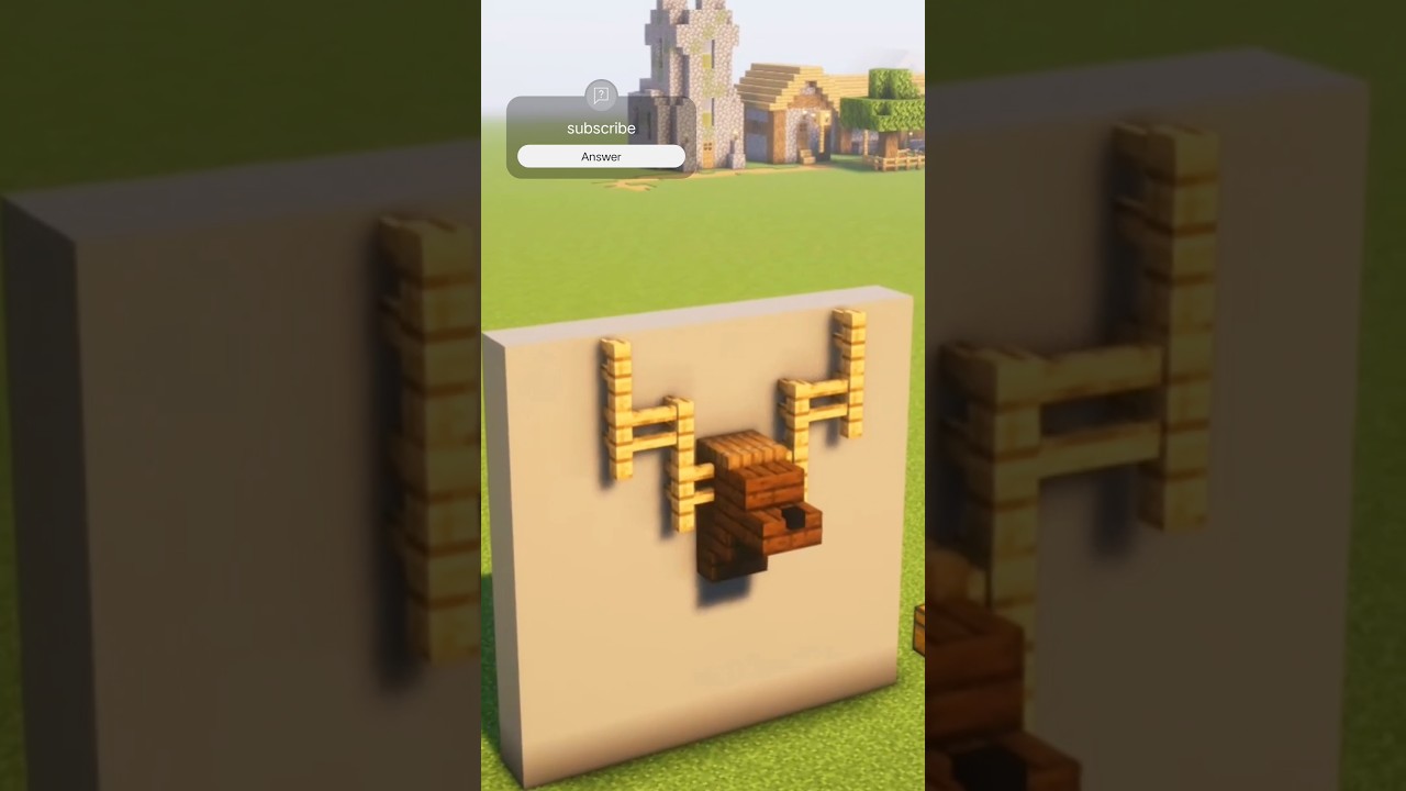 how to make deer head in Minecraft