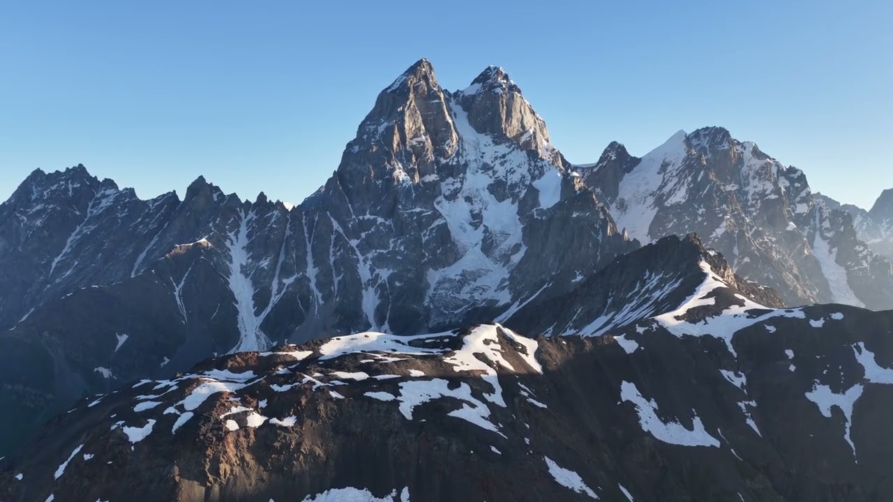 Mount Ushba and Koruldi Lakes