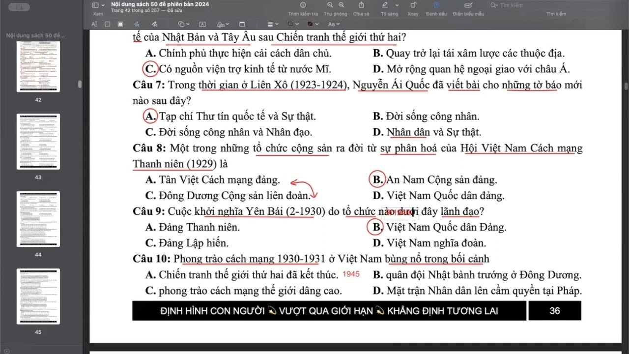 [2024] GIẢI CHI TIẾT ĐỀ SỐ 08 - SÁCH 50 ĐỀ TRẮC NGHIỆM TUYỂN CHỌN ÔN THI THPT QUỐC GIA MÔN LỊCH SỬ