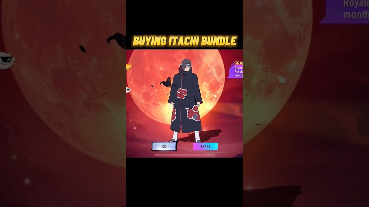 Buying Itachi Bundle 🥰 Itachi Ascension Event Free Fire 😱 #suryagamer #trending #freefireevent