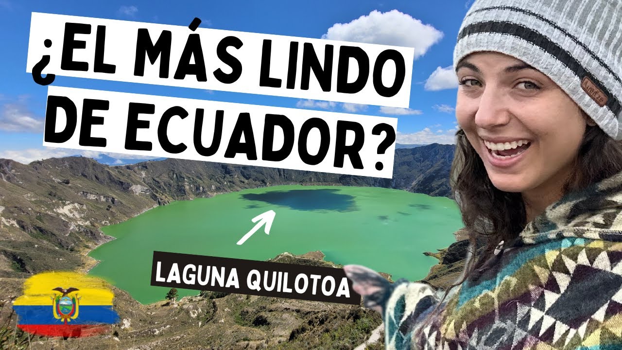 😳👉Visitamos el CRÁTER GIGANTE de un VOLCÁN cerca a Quito en Ecuador😮😱 - Laguna Quilotoa