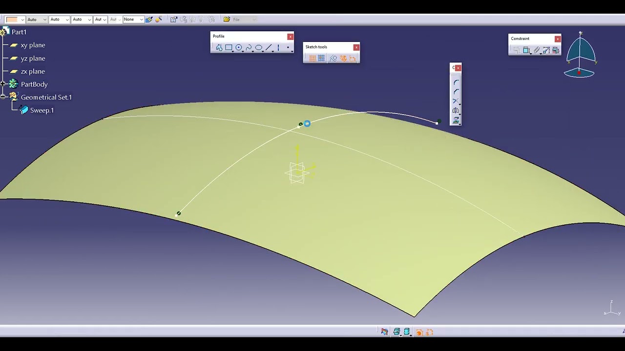 CREATE THIS SURFACE WITH A SINGLE SURFACE COMMAND - CATIALOG