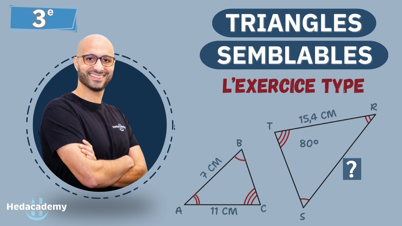 Triangles semblables - L'exercice type !
