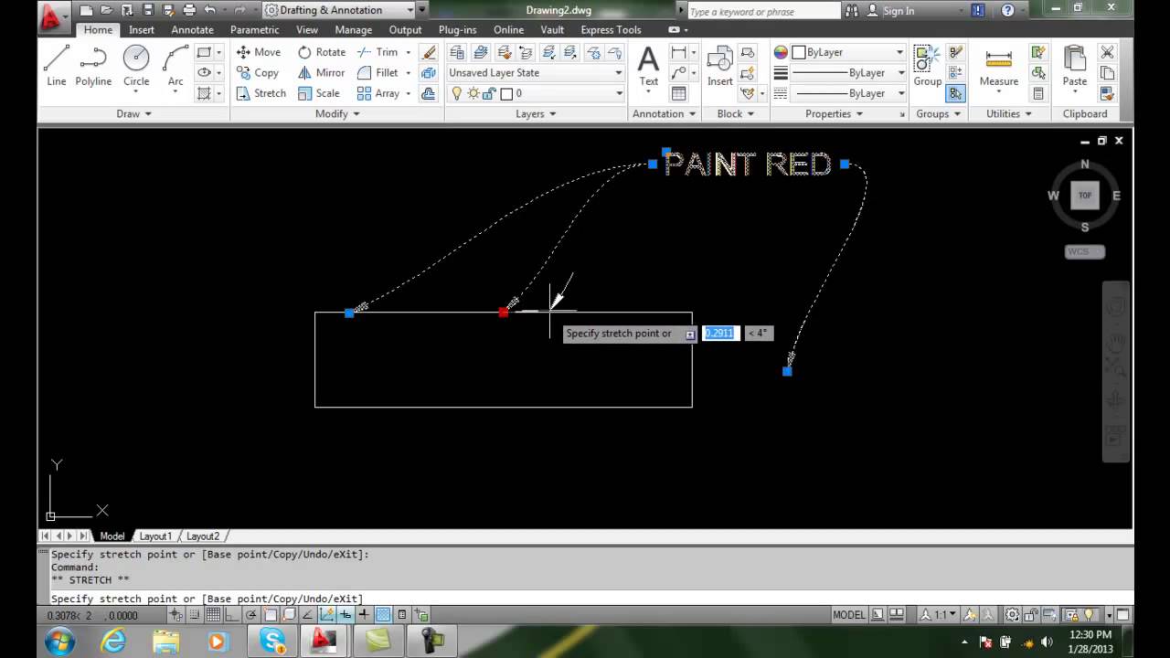 AutoCAD II 20-18 Multileader Grip Commands