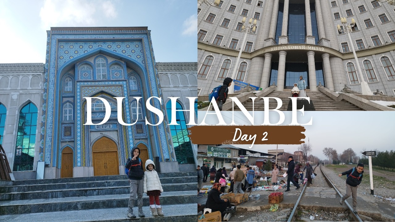 Dushanbe, TAJIKISTAN - Day 2 - Visiting Library, Asian Bus Terminal, Safarien Bazaar.