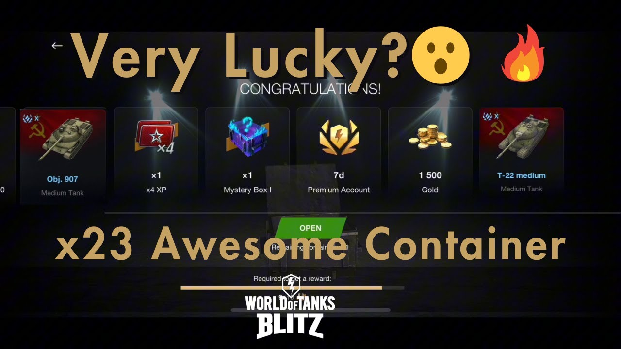 Opening 20+ Awesome Containers 🔥🔥| World of Tanks Blitz