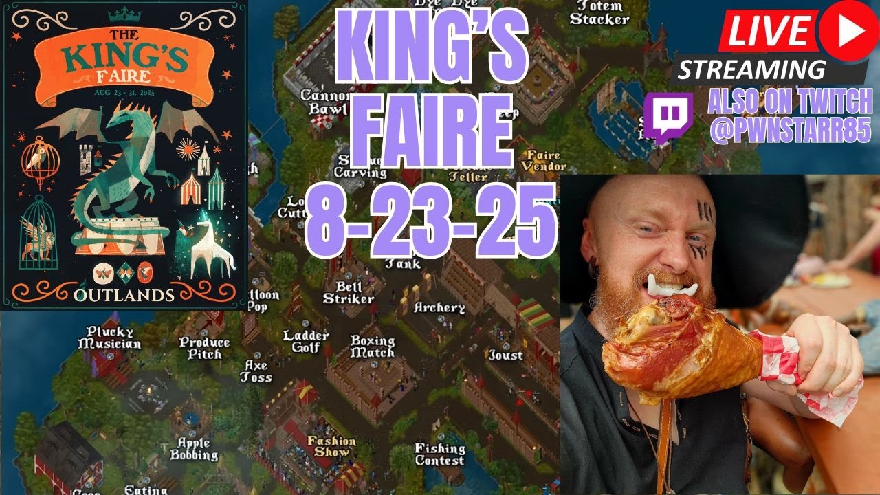 King's Faire, 8-23-25 ULTIMA ONLINE | LIVESTREAM | UO Outlands BEST MMORPG 2025