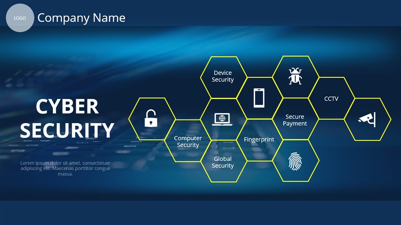 Cyber Security Slide in PowerPoint