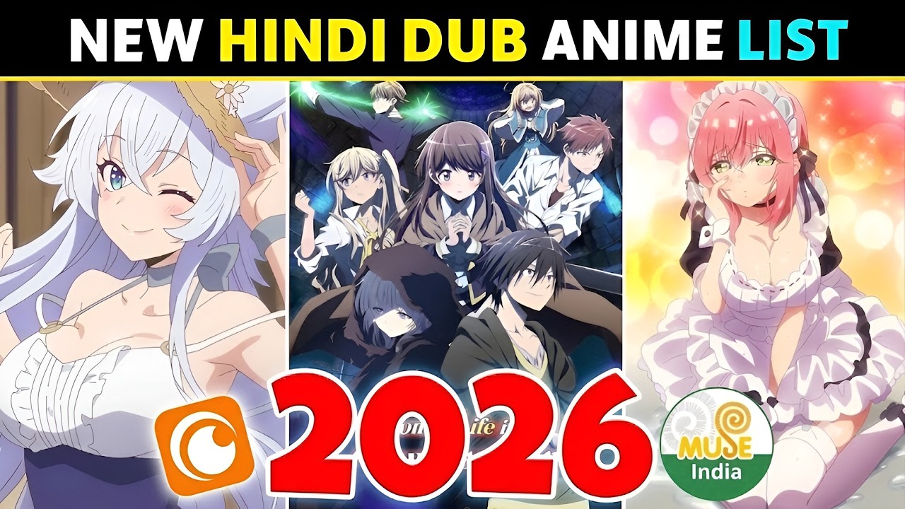 Upcoming New Hindi Dubbed Anime On Muse India | New 10+ Anime In Hindi Dubbed 2026 | Crunchyroll
