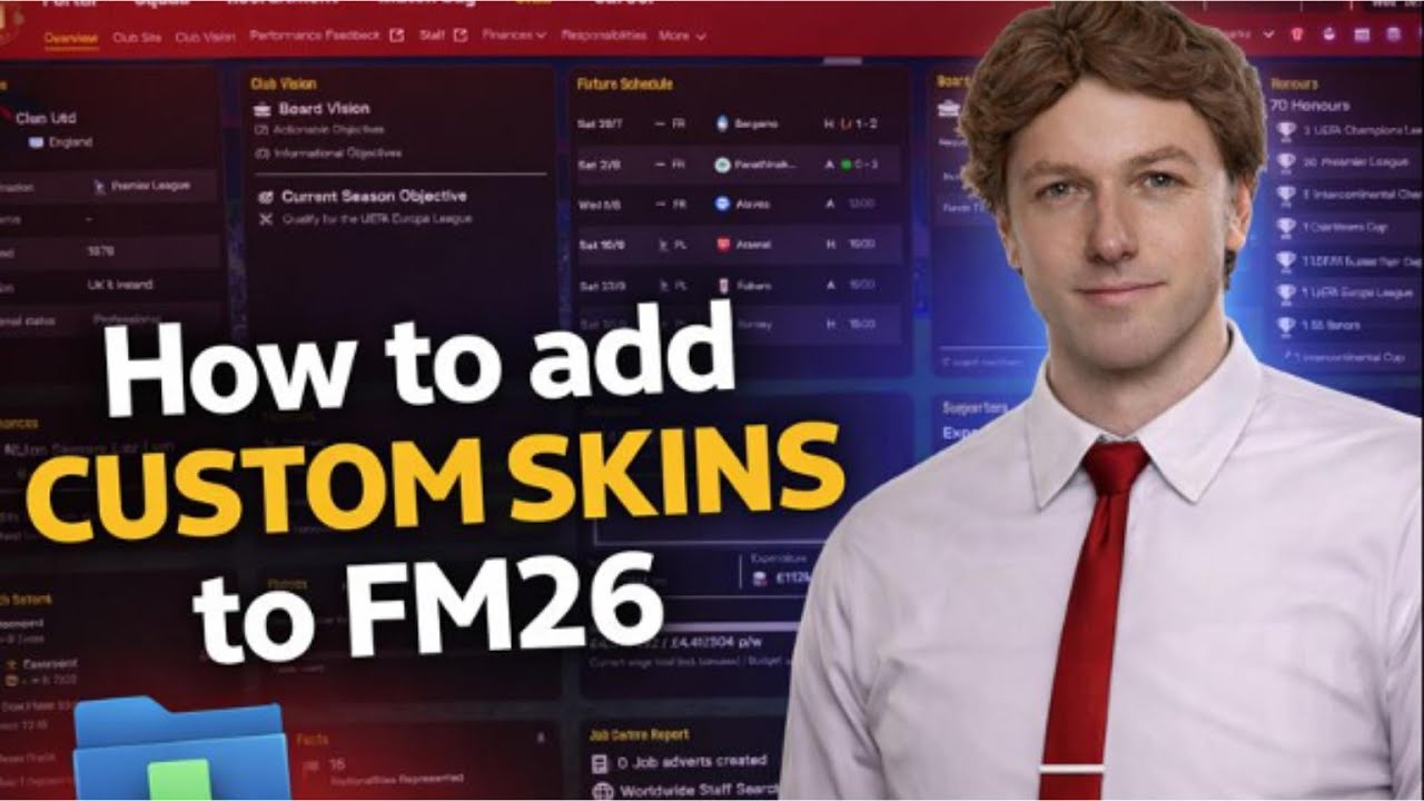 How to add Custom Skins to Football Manager 26
