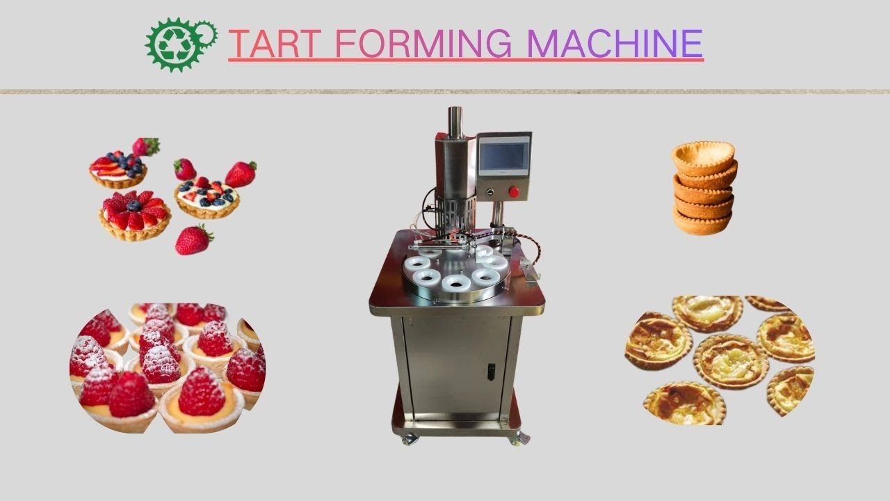 Egg Tart Production Machine | Automatic Tart Shell Pressing Machine |Tart Forming Machine #eggtart