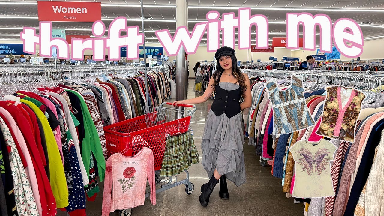 THRIFT WITH ME // i traveled 3 hours to shop a store before it opens to the public!