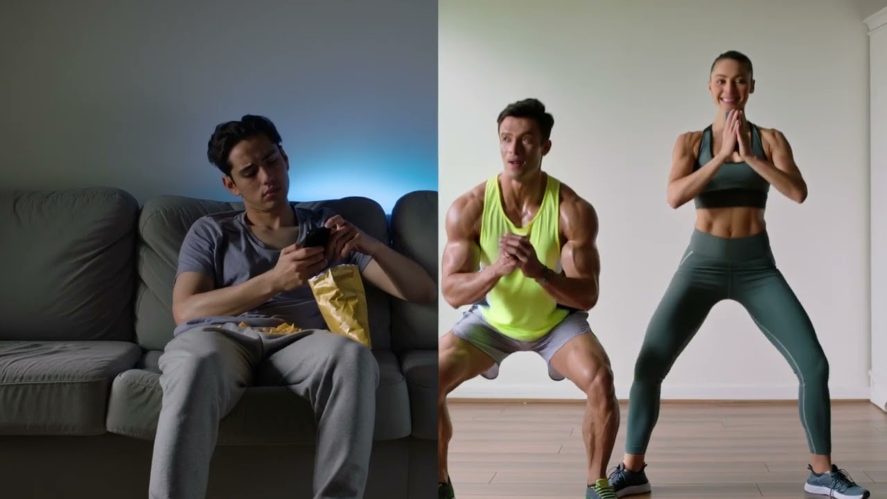 Before SparkFit vs After SparkFit 🛋️➡️🏋️💀