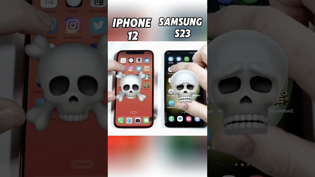 iPhone 12 vs Samsung S23 ⚡ Epic Speed Test Showdown! Who Wins the Race? 🚀 #Shorts #Viral#trending