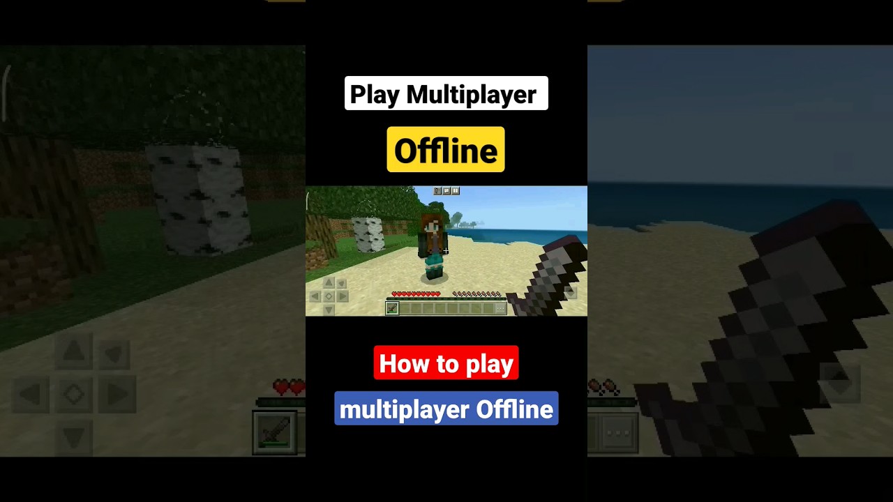How To Play Multiplayer in Offline in Minecraft 🙄#shorts