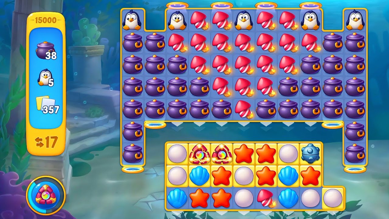 Fishdom game 15000 Level completed #fishdom