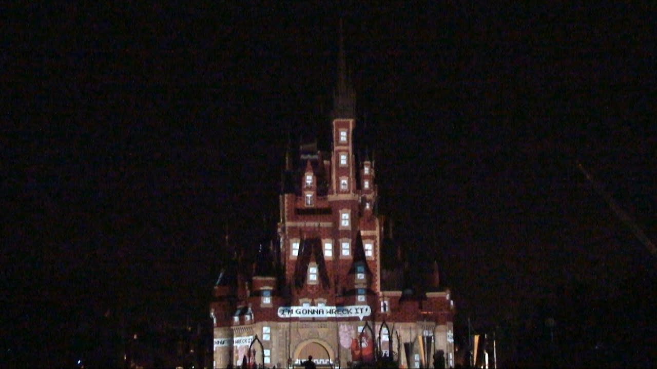 Celebrate the Magic! Projection Show Opening Night, Wreck-It Ralph, Magic Kingdom Walt Disney World