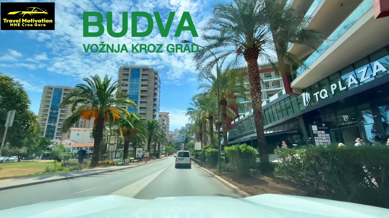 BUDVA vožnja kroz cijeli grad u Septembru 2025 - BUDVA City [Driving Tour in 4K] MNE Crna Gora