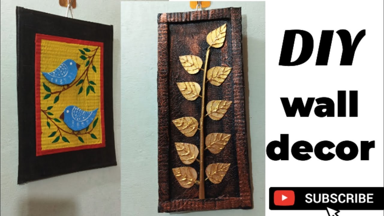 DIY Wall Decor From Waste Cardboard | waste cardboard | DIY CRAFT WITH SONAM |