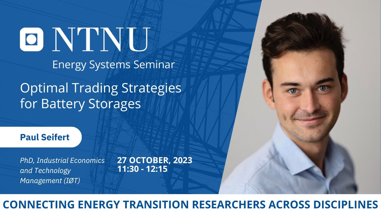 NTNU ESS: Optimal Trading Strategies for Battery Storages