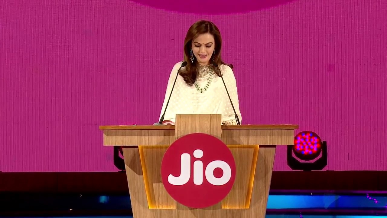Nita Ambani Speaks at Reliance Jio Employee Launch
