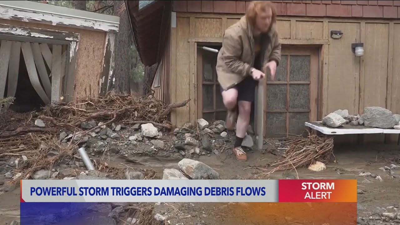Winter storm triggers destructive debris flows, widespread flooding - KTLA team coverage