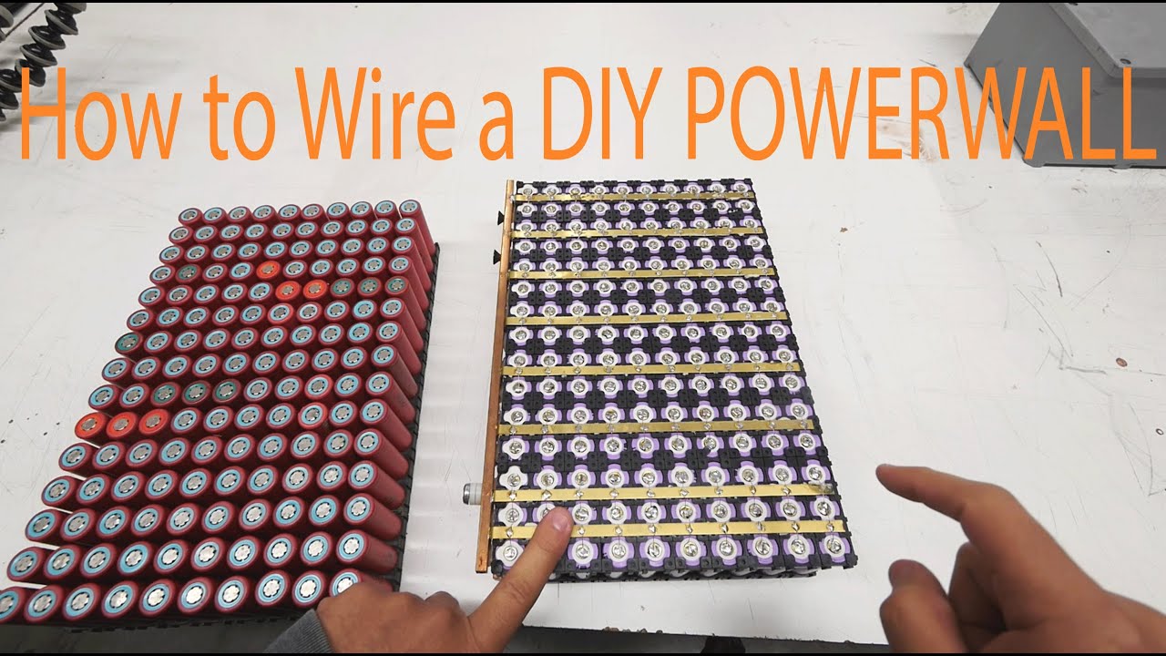 How to wire A DIY Tesla 18650 Powerwall