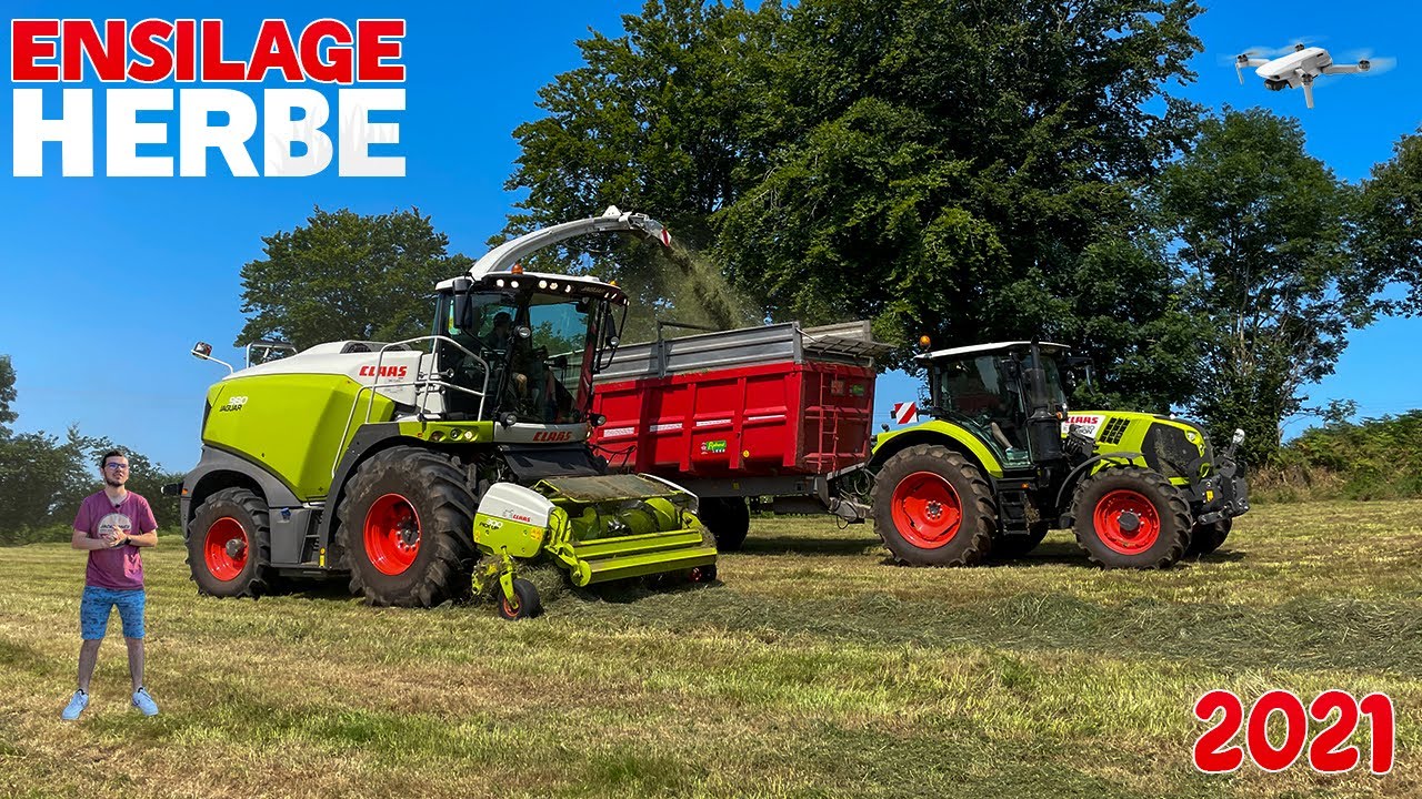 ENSILAGE D'HERBE 2021  [Class Jaguar 980] 🚜