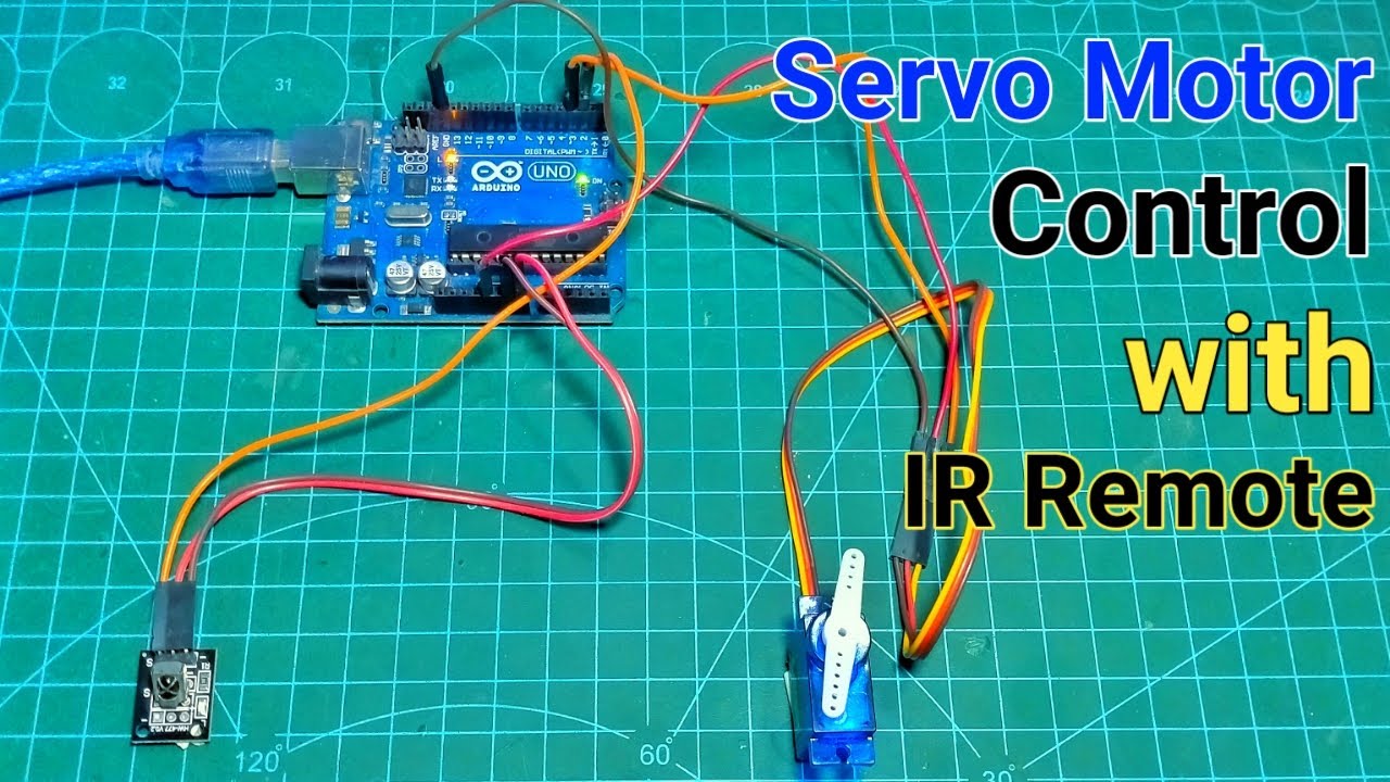 How to control Servo Motor with IR Remote