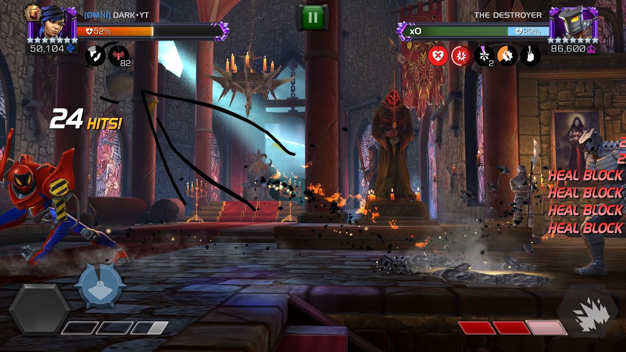 Peni parker can do 4 bars of colosseum destroyer in 10 seconds ?