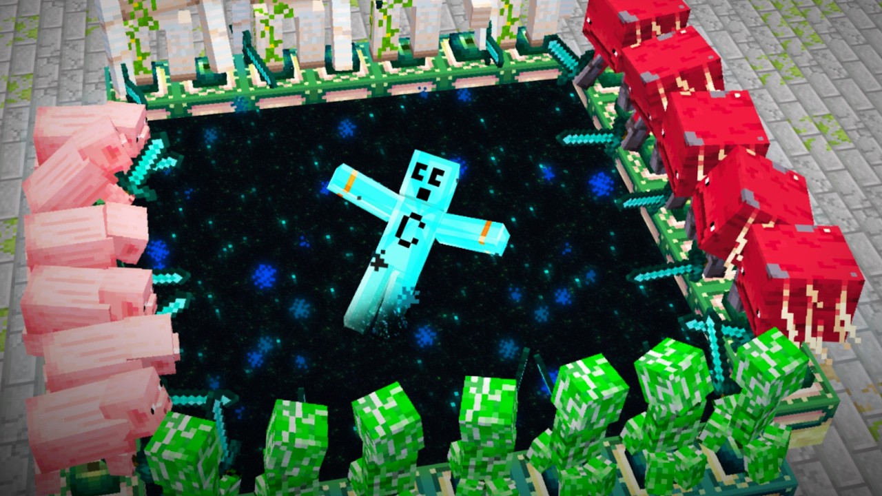 Minecraft But the Game Beats Itself