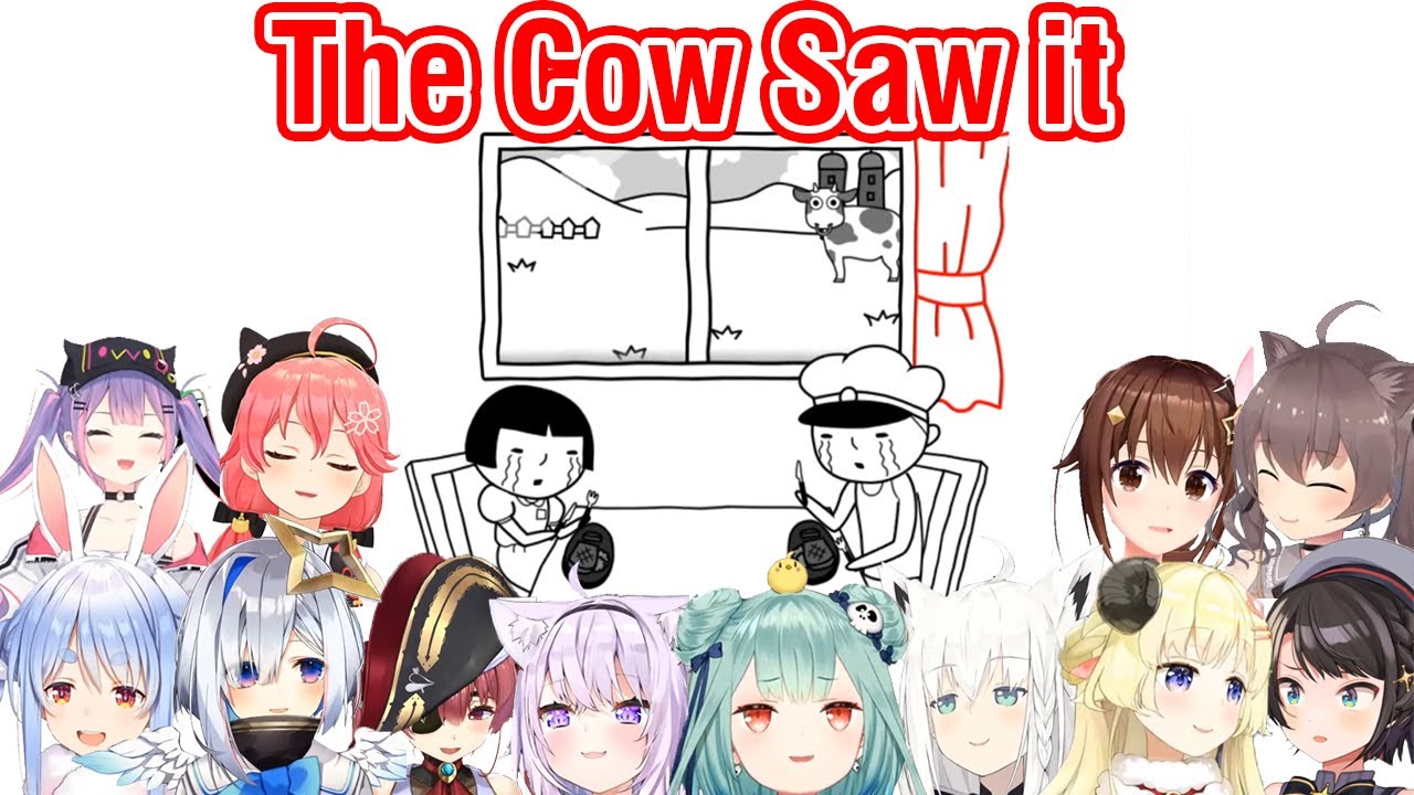 [Hololive] Everyone Reactions to Eating Steak in front of the Cow in Kuuki Yomi 3 [English Sub]
