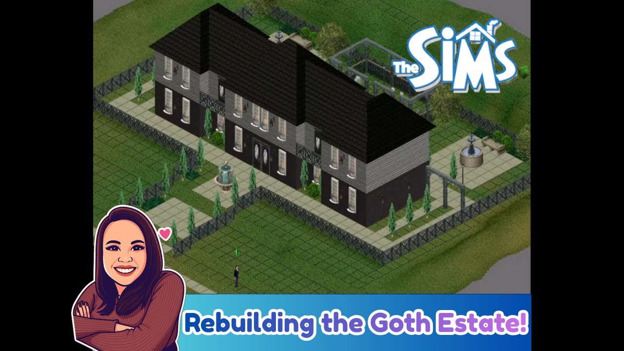 Rebuilding the Goth Estate! | The Sims 1 Speedbuild