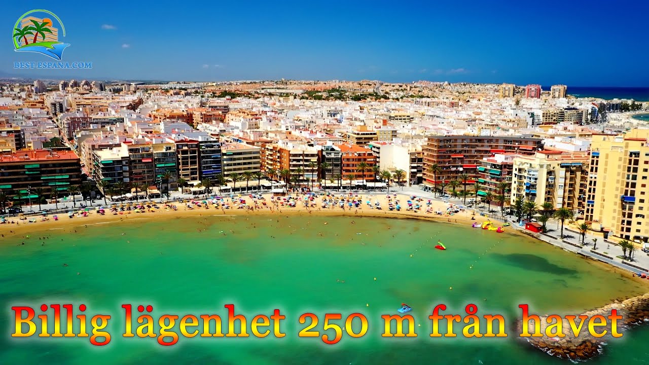 🔥 Billig fastighet i Spanien till salu, billig lägenhet i Torrevieja 250 m från havet, stranden 🌊⛵🌴