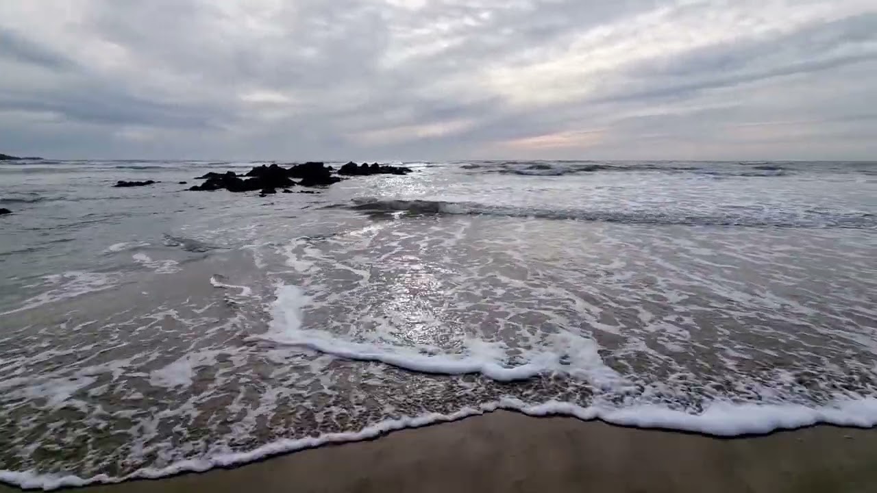 #beach #waves #tyntywyn #sky #clouds 