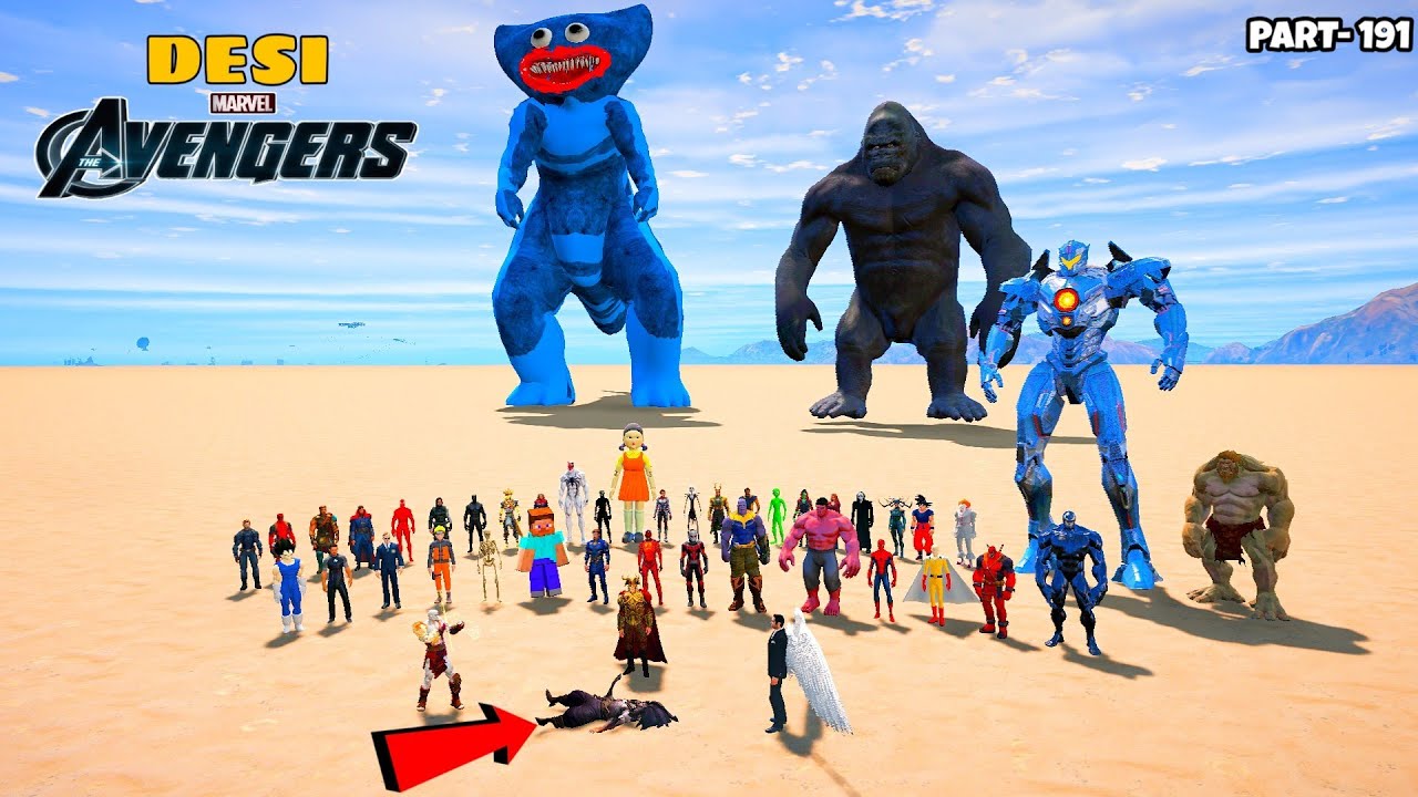DESI Avengers and ODIN Finally Did End of God of Hell Monster in GTA 5 | DESI Avengers (Part 191)