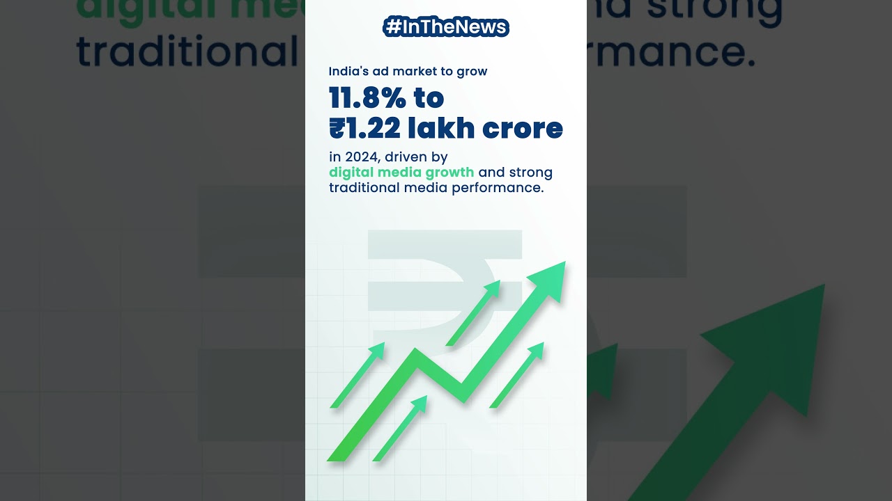 India's Ad Market to Grow 11.8% in 2024 | #shorts
