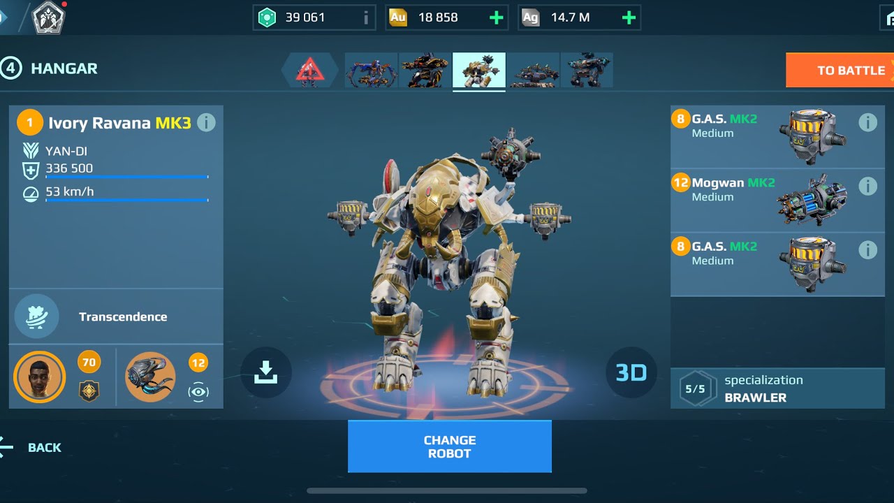 Ravana with G.A.S | War Robots Gameplay