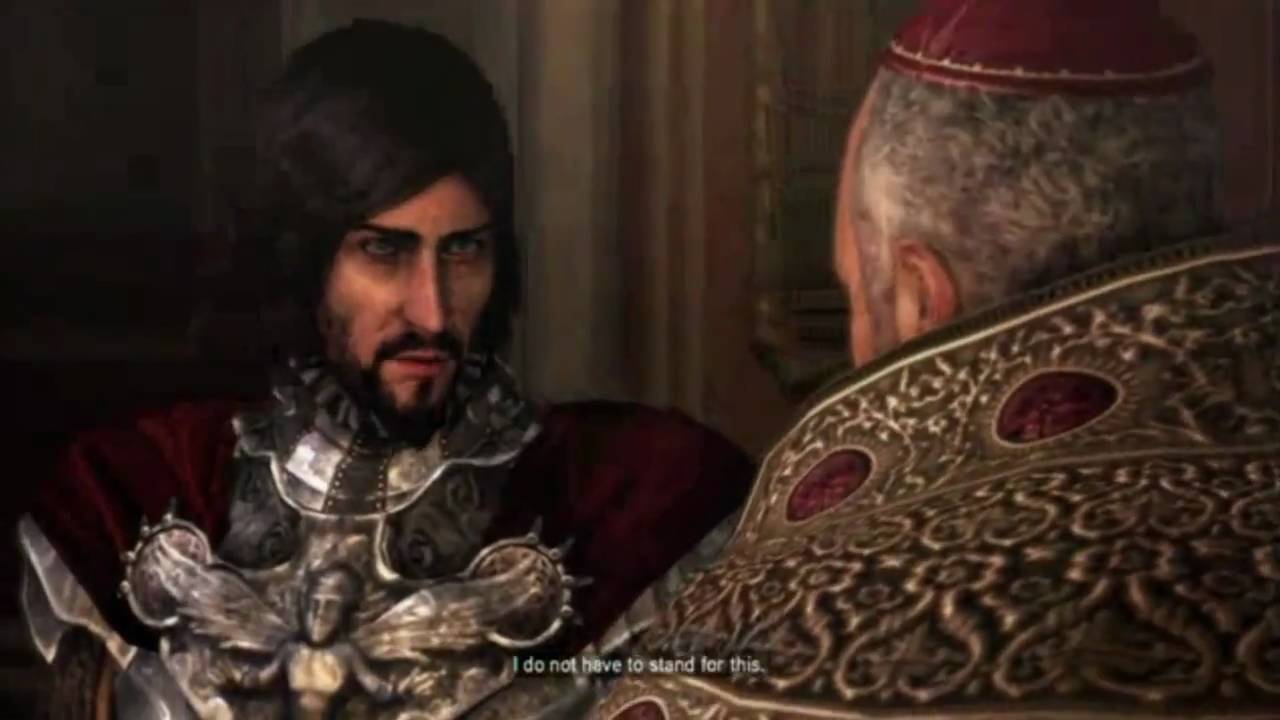 Cesare Borgia kills Rodrigo Borgia (Assassin's Creed Brotherhood)