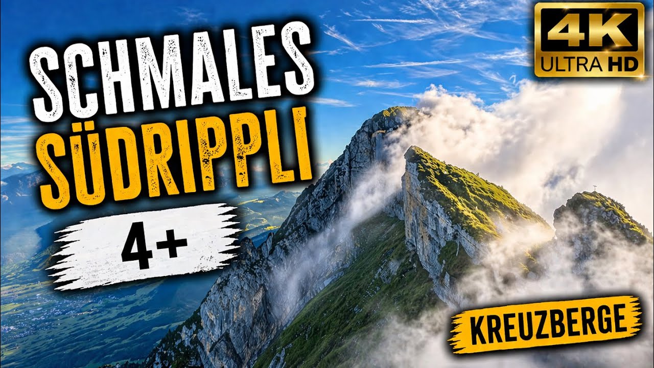 Schmales Südrippli (4+)🇨🇭- Atemberaubende Kante in den Kreuzbergen