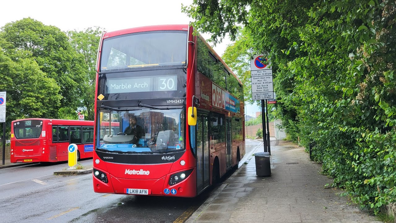 FULL ROUTE VISUAL | London Bus Route 30: Hackney Wick - Marble Arch | VMH2437 - LK18AFN
