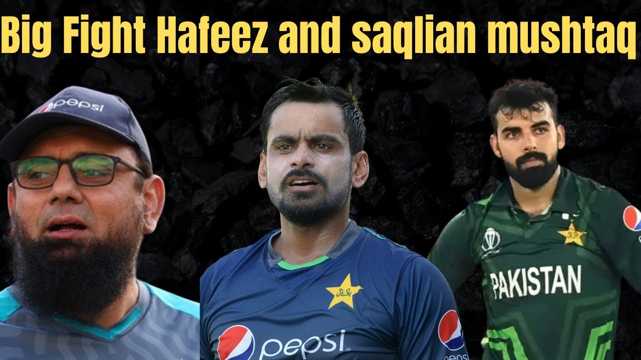 Big Fight between Muhammad Hafeez and Saqlain Mushtaq @Sportsinsider57 