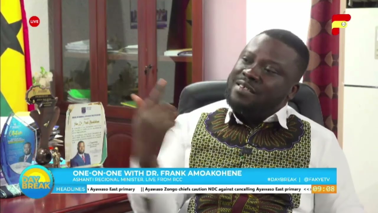Dr Frank Amoakohene gives an update about health infrastructure projects in the Ashanti Region