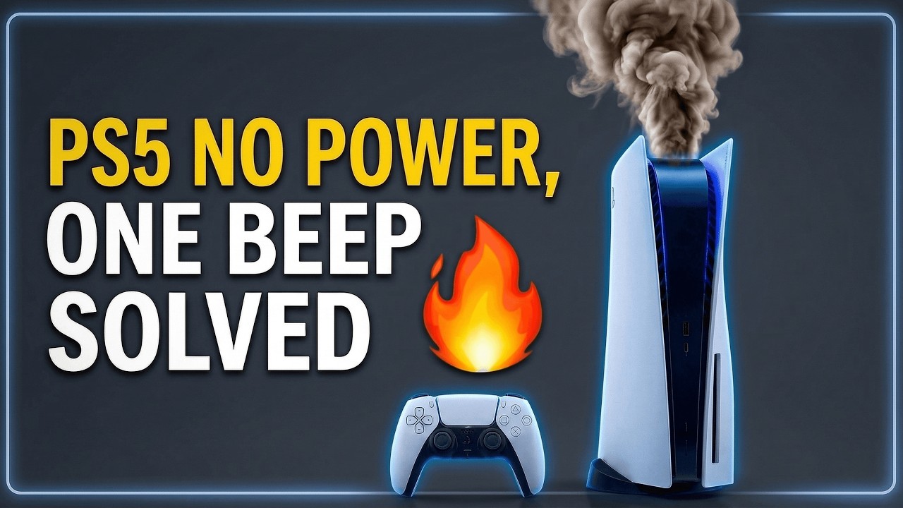 PS5 No Power, One Beep – Solved in Minutes 🔥