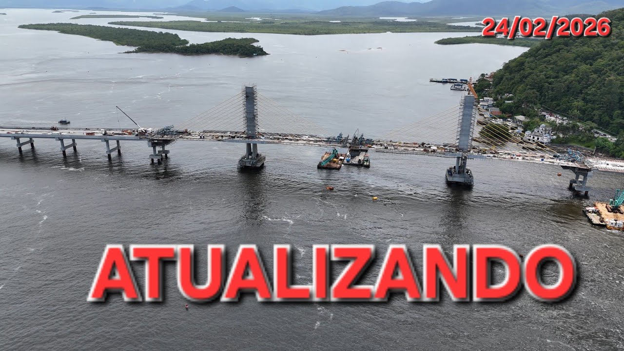 Atualizando as Obras da Ponte de Guaratuba - PR