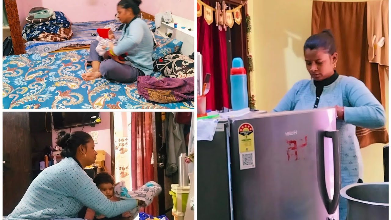 अब तो सारा काम टाइम पर होगा दिन बड़े हो गए मुझे अपने बच्चों को छोड़कर नहीं जाना चाहिए मजबूरी h मेरी😭