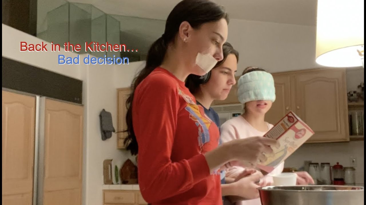 Blind, deaf, and mute baking challenge! ft. our older sister