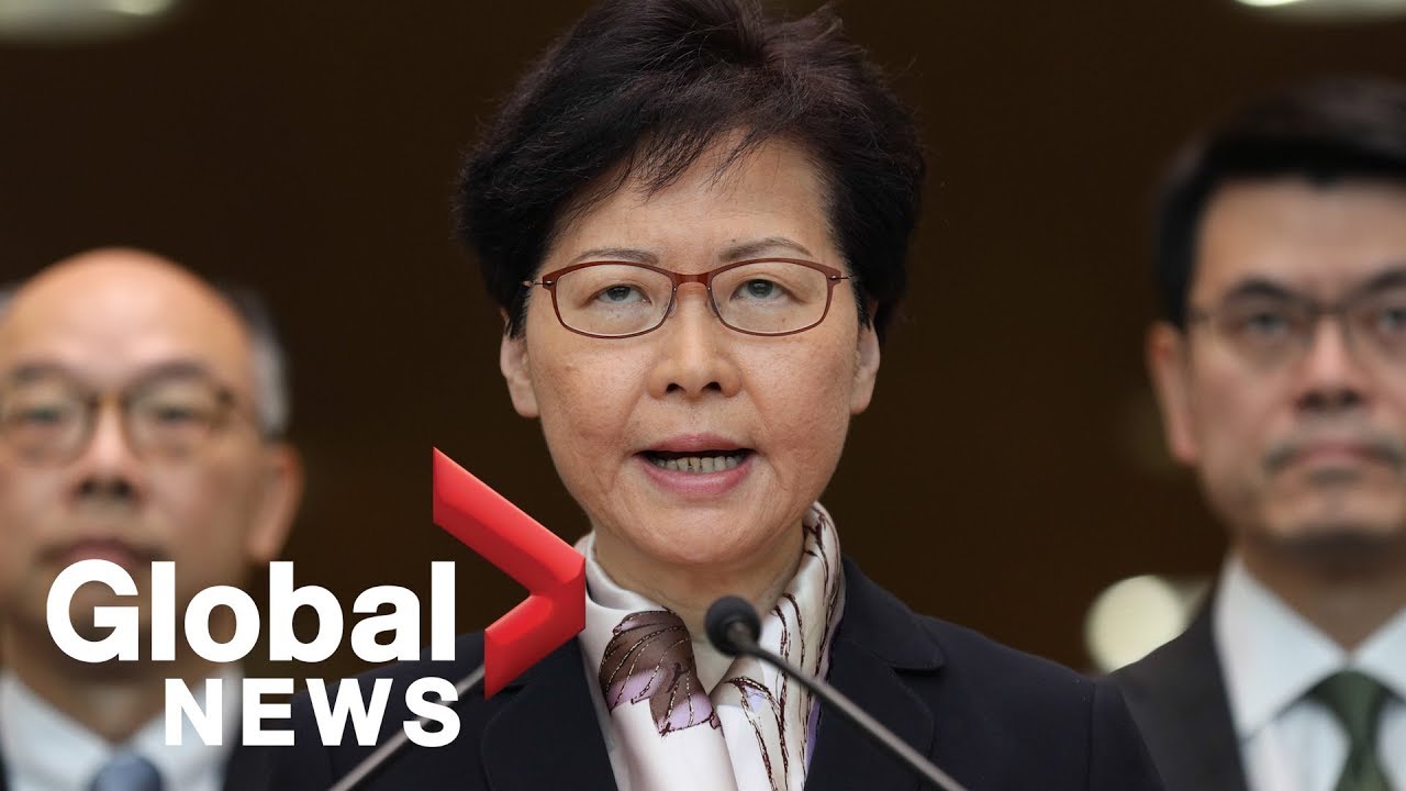 Hong Kong Chief Executive Carrie Lam makes statement over protests
